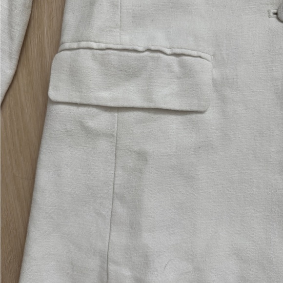 Abercrombie & Fitch NWT White Linen Blend Blazer - Picture 5 of 14